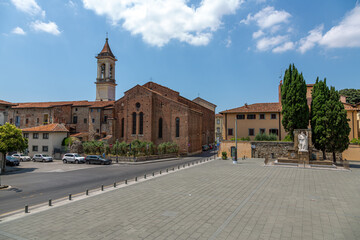 Naklejka premium Prato Toskana Italien Stadtansicht
