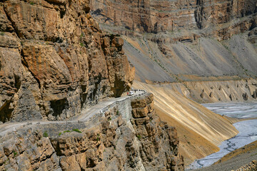 Beautiful himalayan landscape. Spiti Valley, Himachal Pradesh, India