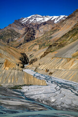 Beautiful himalayan landscape. Spiti Valley, Himachal Pradesh, India