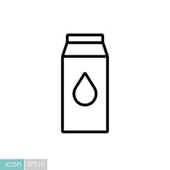 Kitchen vector icon carton of milk