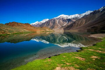 Chandratal Lake is a high altitude lake in Spiti Valley, India. Also known as Lake of the moon, Himachal Pradesh, India.