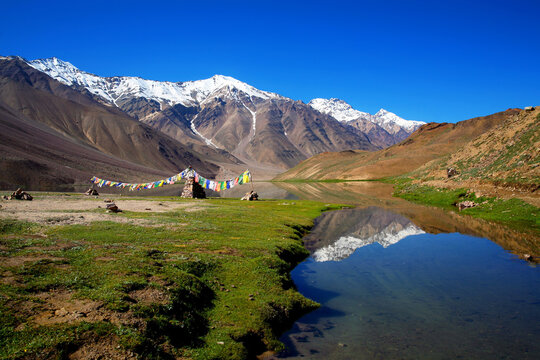 Chandratal Lake is a high altitude lake in Spiti Valley, India. Also known as Lake of the moon, Himachal Pradesh, India.