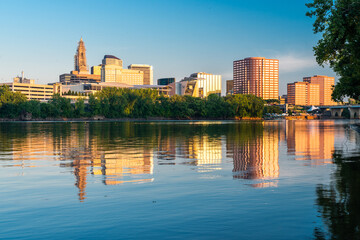 Hartford, Connecticut, USA downtown skyline.