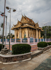 Wat Sangker (Sangke Pagoda), a Buddhist temple of Battambang, Cambodia