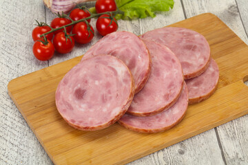 Natural ham made from pork