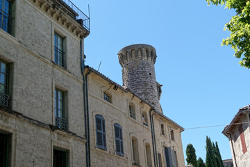 Une tour du château ducal d'Uzès - Gard - France
