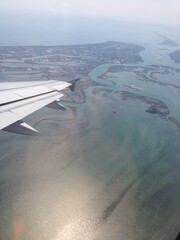 view from airplane window