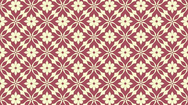 Floral seamless pattern loop animation. Endless video background. Vertical repeating.