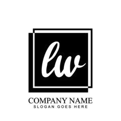 LW Letter Logo Design With Creative Modern Trendy Typography For Any Company Or Business