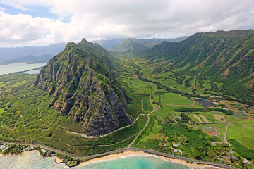 Kaaawa Valley in Kualoa Ranch - Oahu, Hawaii