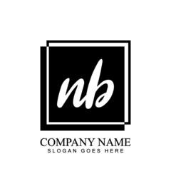 NB Letter Logo Design With Creative Modern Trendy Typography For Any Company Or Business