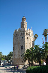 Fototapeta na wymiar Torre del Oro, Sevilla, Andalucía España