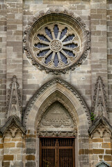 Beautiful gothic church in good condition in an abandoned village.