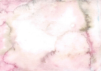 Obraz premium soft pink grey watercolor abstract background
