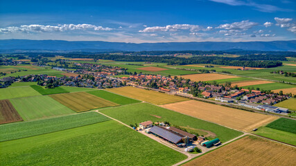 Schüpfen BE mitten im Seeland, Kanton Bern, Schweiz 