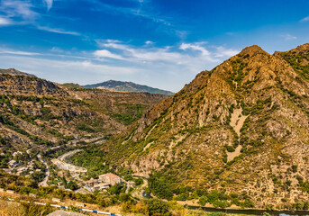 Obraz premium landscape panorama near Sanahin landmark of Lorri Armenia eastern Europe