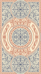 Ornate art deco vintage design background