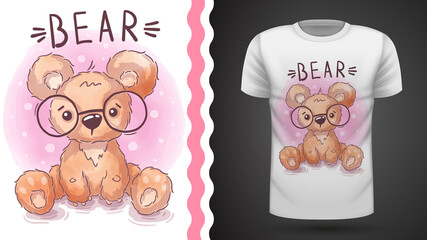 Teddy bear - idea for print t-shirt