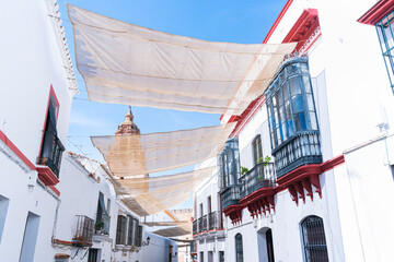 Obraz premium Prim street, Carmona town, Sevilla province, Andalusia, Spain, Europe