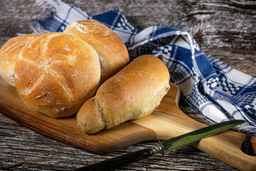 Fresh bread for breakfast.