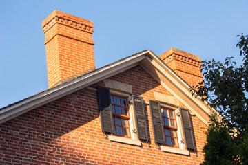 Gable of an Old Brick House