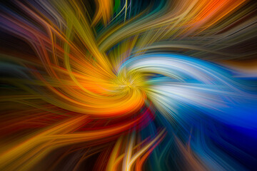Obraz premium Twirl Effect Digital Art Abstract Background