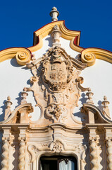 Fototapeta na wymiar Historic main facade, Marques de la Gomera palace hotel, Osuna town, Sevilla, Andalusia, Spain, Europe