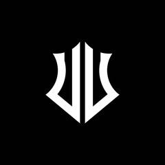 UU monogram logo with a sharp shield style