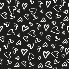 Seamless vector pattern with hearts.