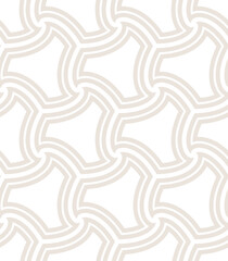 Vector geometric seamless pattern. Modern geometric background with hexagonal tiles.