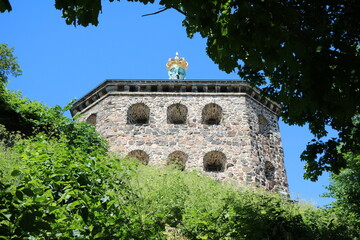 Fototapeta na wymiar Fortress Skansen Kronan at Risåsberget in Gothenburg, Sweden