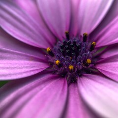 close up of pink daisy