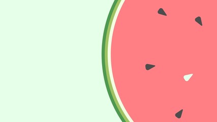 Watermelon on green background. Fresh fruit. Juice