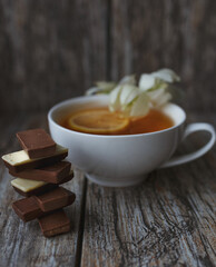 cup of tea with mint