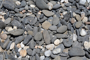 Textures of rocks and grey stones