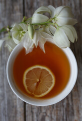 tea with lemon