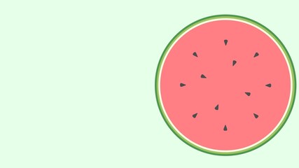 Watermelon on green background. Fresh fruit. Juice