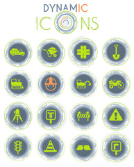 road repairs dynamic icons