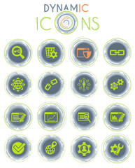 seo and development dynamic icons