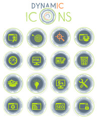 seo and development dynamic icons