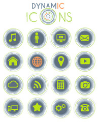 Social media dynamic icons
