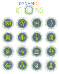 spacecrafts dynamic icons