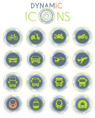 Transport mode dynamic icons