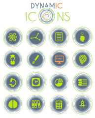 University dynamic icons