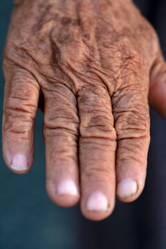 Human old hand  – Stock Image