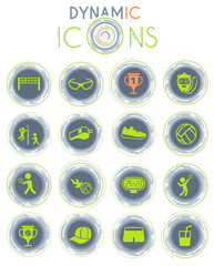 volleyball dynamic icons