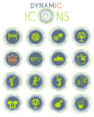 volleyball dynamic icons