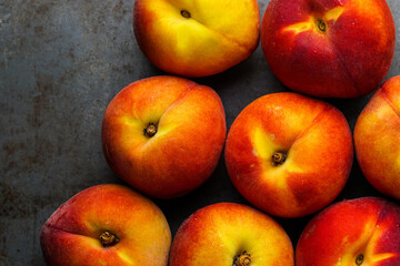 Fresh organic peaches