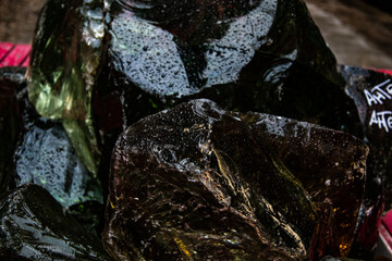 Drops is on stones after rain