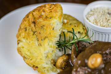 Rosti with Filet Mignon